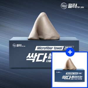 “25매+25매 자동차 극세사 타올 세차타월, 꼭 필요한 세차용품”
