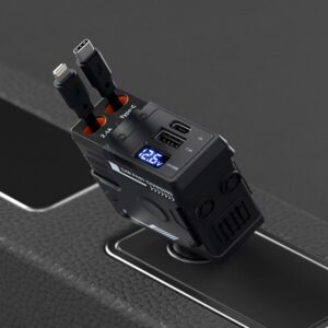 4in1 차량용 충전기 시거잭 120W 초고속 핸드폰 충전기 릴타입 솔직 리뷰