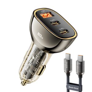 80W C타입 차량용 시거잭 고속 충전기 + PD100W 케이블 세트, 정말 필요한 아이템