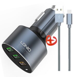 “LDNIO C703Q 36W 3포트 시거잭 차량용 고속 충전기+케이블” 사용 후기, 꼭 필요해요