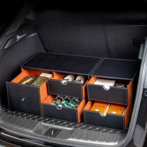 SUV 차량용 트렁크 정리함 수납함 자동차 수납박스 쿨블랙 92cm 솔직 사용 후기