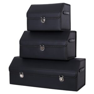 가성비 갑 차량 트렁크 수납함 소형 중형 대형 차량용 접이식 가죽 트렁크정리함 추천템