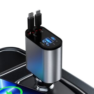 더존 4in1 각도조절 릴타입 차량용 시거잭 고속충전기 PT-16 일반, 과연 실사용 후기