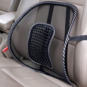 시원한 쿨 메쉬망 차량용 등받이 요추 지압 등쿠션, 여름 필수템