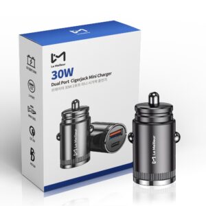 외출할 땐 필수 르메이어 초미니 듀얼포트 시거잭 완전매립 차량용 고속충전기 C타입 PD 30W 사용 후기