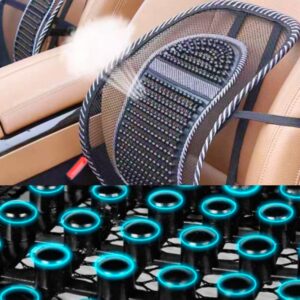 차량용 돌기형지압허리받침 운전석등받이, 통풍 잘되는 메쉬 소재로 편안한 드라이빙