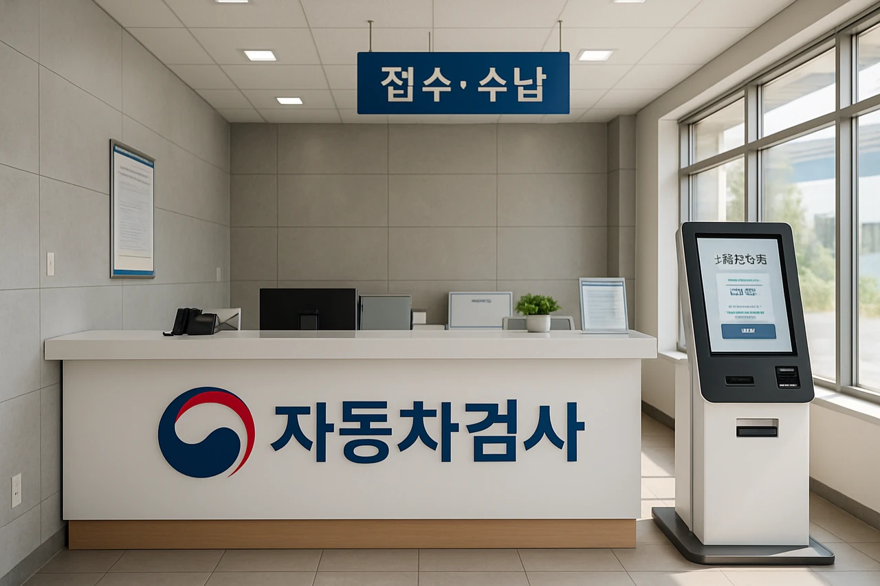 검사소 접수창구 / AI 생성 이미지
