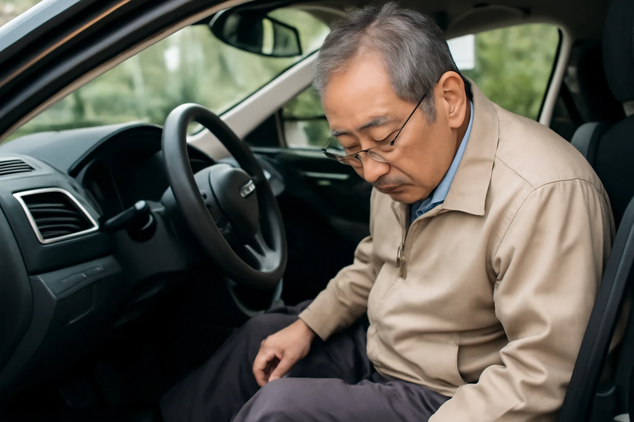 고령 운전자 페달 오조작 예방 점검 / AI 생성 이미지