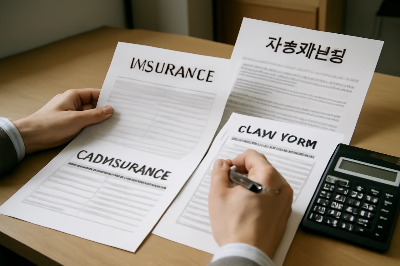 보험금 정산 서류 / AI 생성 이미지