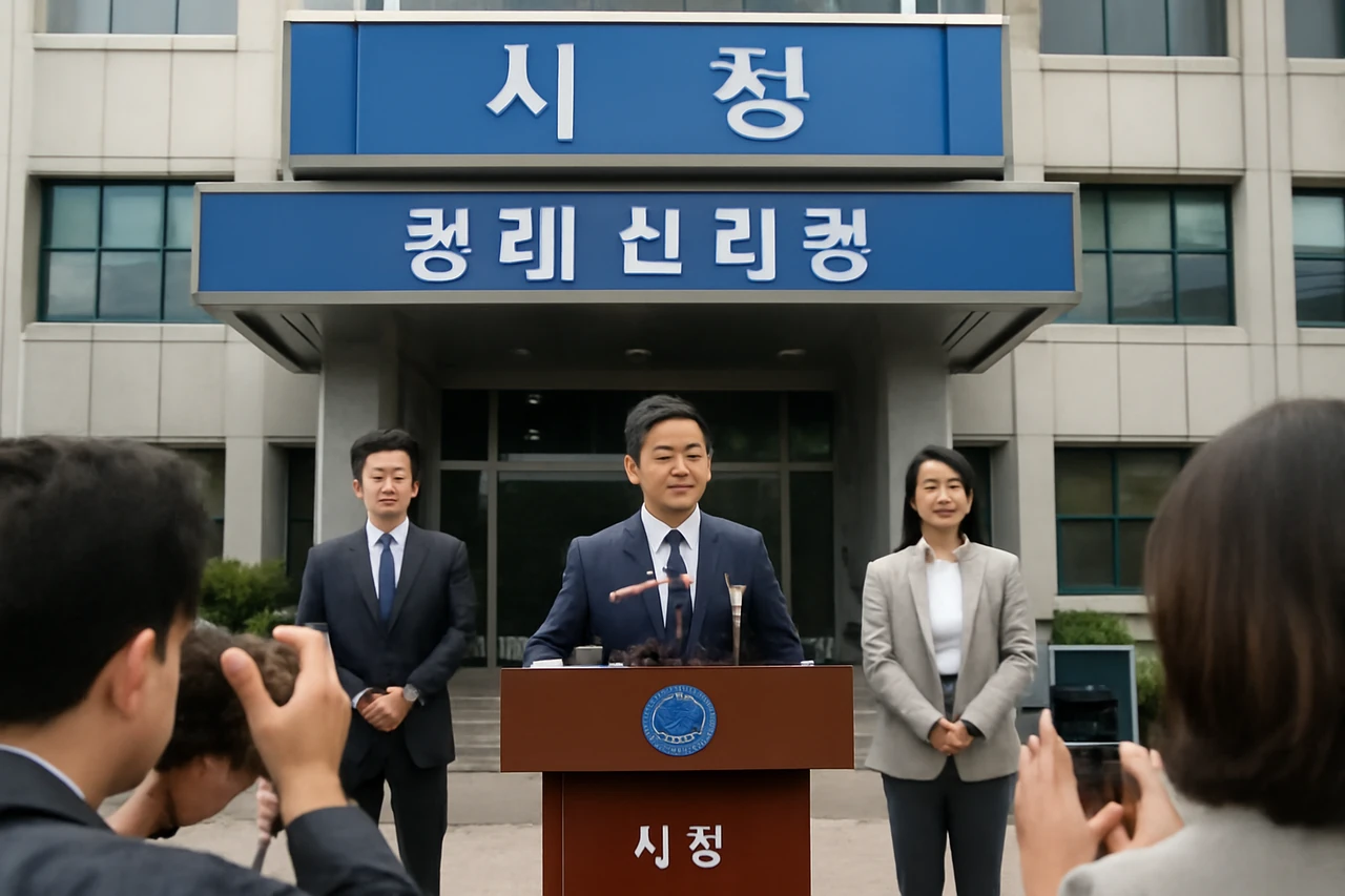 지자체 정책 브리핑 장면 / AI 생성 이미지